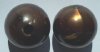 2 29mm Round Satin Topaz Black Swirl Vintage Acrylics